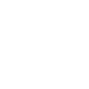 A white line drawing of a bed.
